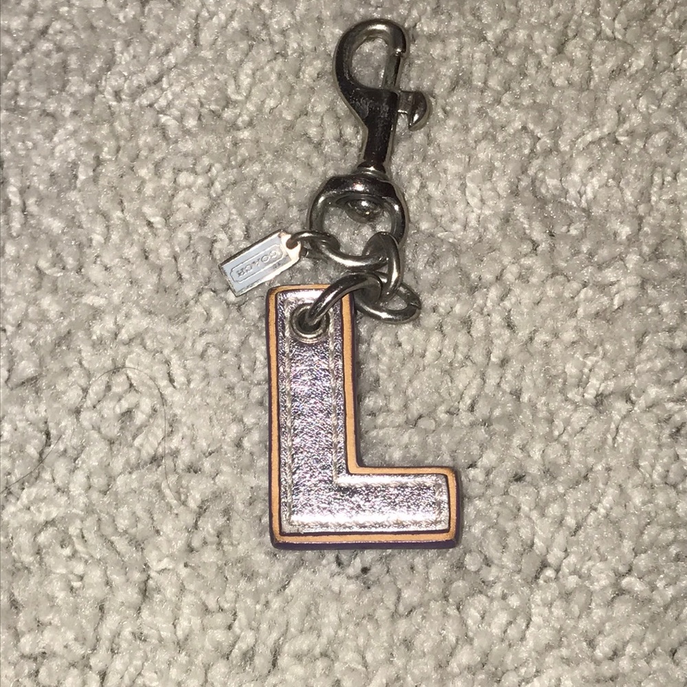 Authentic “L” COACH Keychain